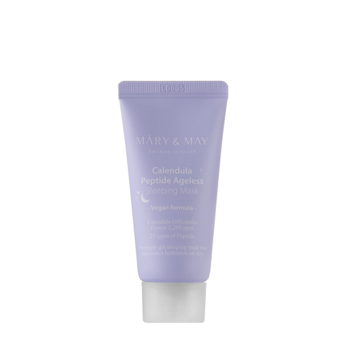 Mary&May - Vegan Calendula Peptide Ageless Sleeping Mask - Mască de noapte calmantă și fermitate - 30g