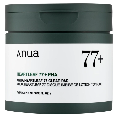 Anua - Heartleaf 77% Clear Pad - Plasturi calmante de curățare cu extract de rozmarin - 70 buc.