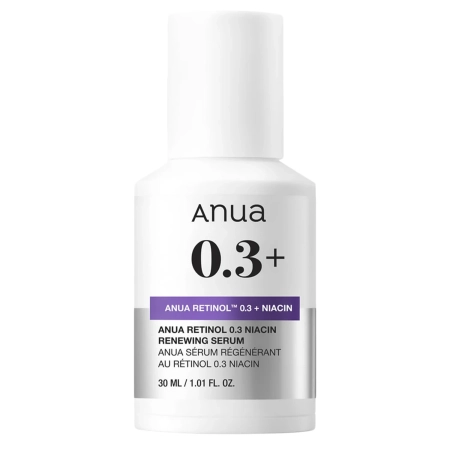 Anua - Nano Retinol 0.3% + Niacin Renewing Serum - Ser de netezire și iluminare cu Retinol - 30ml