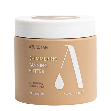 Azure Tan - Shimmering Tanning Butter – Unt nutritiv pentru corp cu efect autobronzant și iluminator – 200 ml