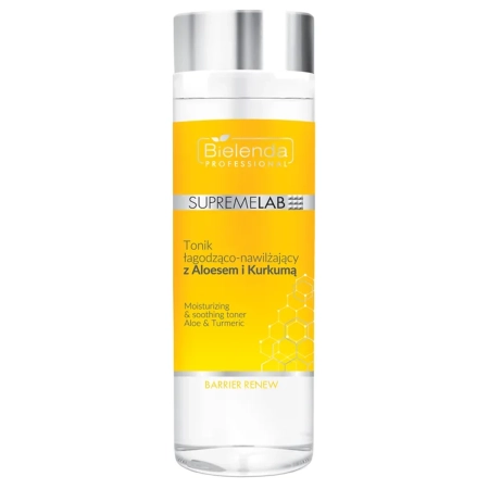 Bielenda Professional - Supremelab - Barrier Renew - Moisturizing&Soothing Toner Aloe&Turmeric - Toner calmant și hidratant cu Aloe Vera și turmeric - 200ml