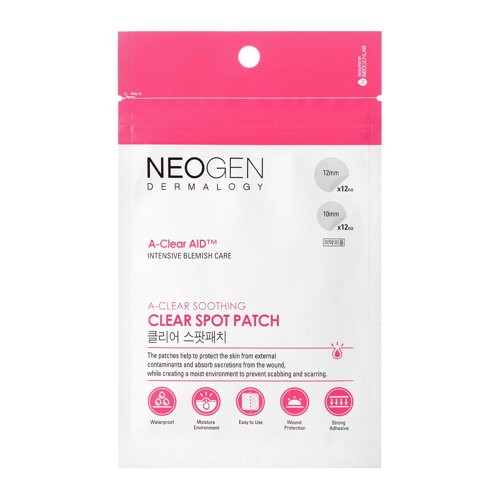 Neogen - Dermalogy A-Clear Soothing Clear Spot Patch - plasturi liniștitori pentru pete clare - 24 buc