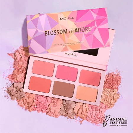 Moira - Blossom & Adore Palette - Paleta de farduri de obraz - 6 x 5,6 g