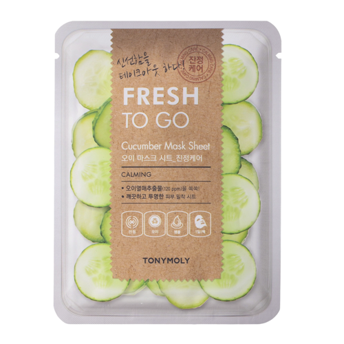 TonyMoly - Fresh To Go Cucumber Mask Sheet - Mască de față răcoritoare - 1pc/22g