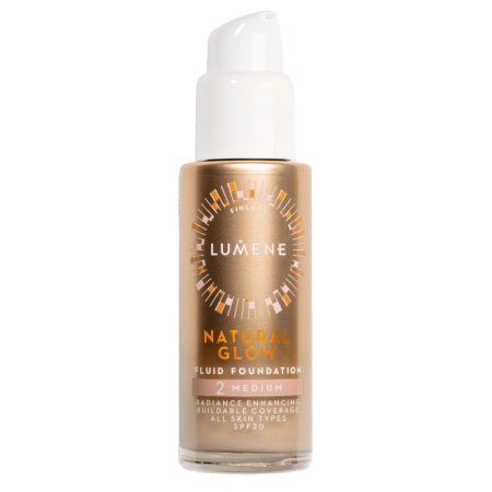 Lumene - Natural Glow Fluid Foundation SPF20 - Fond de ten iluminator - 2 Medium - 30ml
