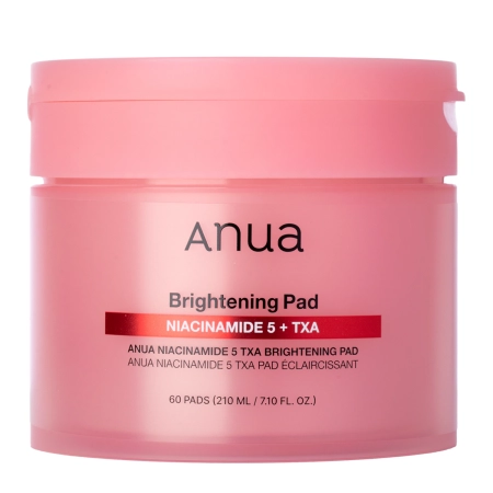 Anua – Niacinamide 5 TXA Brightening Pad – Dischete iluminatoare pentru față – 210 ml / 60 buc.