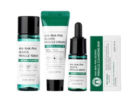 Some By Mi - AHA BHA PHA 30 Days Miracle Starter - Set de îngrijire a pielii cu acizi AHA, BHA, PHA