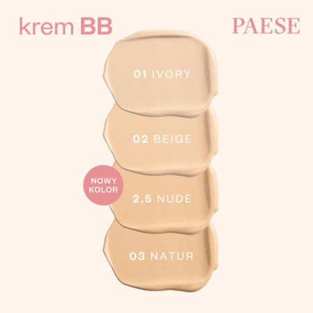 Paese - Cremă BB cu acid hialuronic - 2,5 Nude - 30 ml