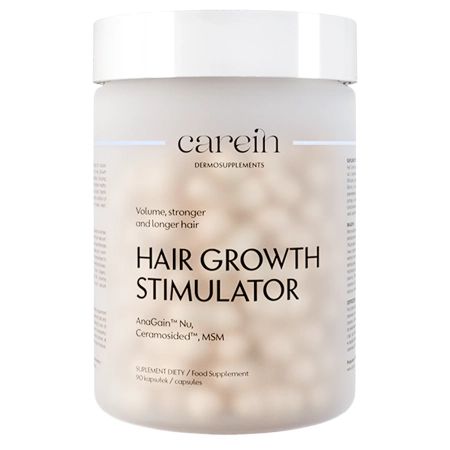 Carein - Stimulator de creștere a părului - Dermosuplement - Căderea excesivă a părului - 90 de capsule