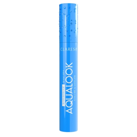 Claresa - Aqualook Waterproof Volume&Length Mascara - Black - Rimel Rezistent la Apă pentru Volum și Alungire - Negru - 8 g