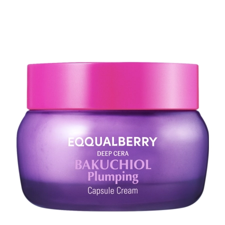 EQQUALBERRY - Bakuchiol Plumping Capsule Cream - Cremă de față fermizantă și hidratantă cu bakuchiol - 50 ml