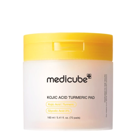 Medicube - Kojic Acid Turmeric Pad - Dischete cu acid kojic - 160 ml / 70 buc.