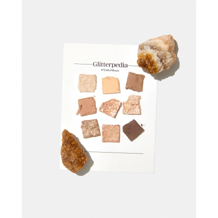 Unleashia - Glitterpedia Eye Palette - Paletă vegană de farduri de pleoape - 2 All of Brown - 6,6g