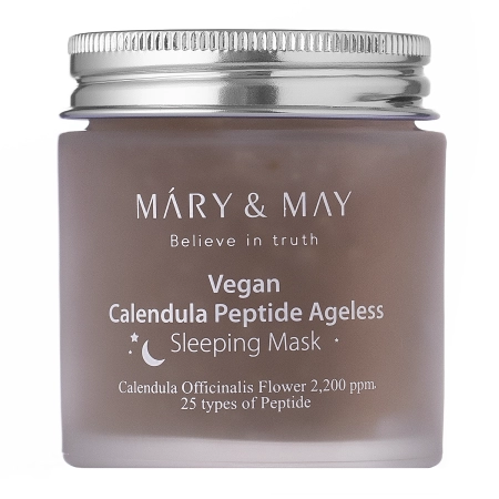 Mary&May - Calendula Peptide Ageless Sleeping Mask - Mască de noapte calmantă  - 110g