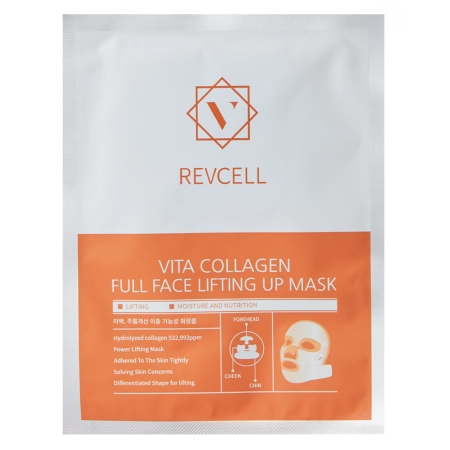 REVCELL - Vita Collagen Full Face Lifting Up Mask - Mască tip șervețel cu efect de lifting - 1 buc / 19 g