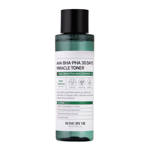 Some By Mi - AHA BHA PHA PHA 30 Days Miracle Toner - Toner de curățare cu acizi AHA BHA PHA - 150ml