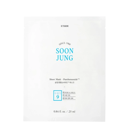 Etude House - Soon Jung Panthensoside Sheet Mask - Mască de folie cu efect calmant - 25ml