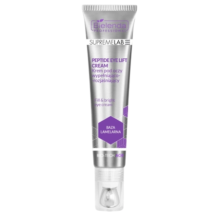 Bielenda Professional - Supremelab - Bio-Tech Age - Peptide Eye Lift Cream - Cremă pentru conturul ochilor cu efect de umplere și iluminare - 15ml