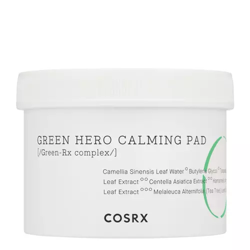 COSRX - One Step Green Hero Calming Pad - Plasturi de față calmante - 70buc
