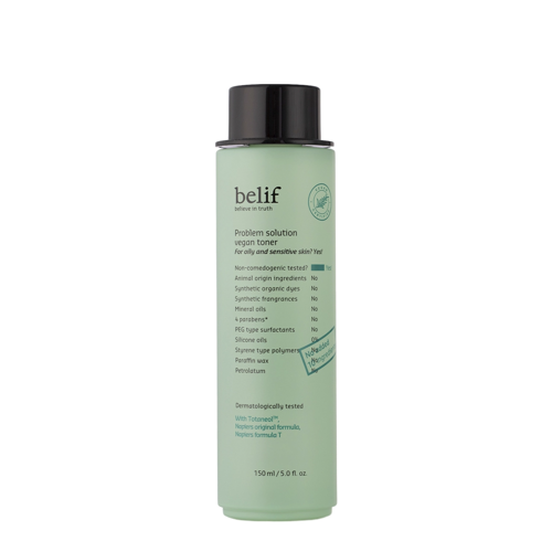 Belif - Problem Solution Vegan Toner - Tonic facial calmant cu extract de arbore de ceai - 150ml