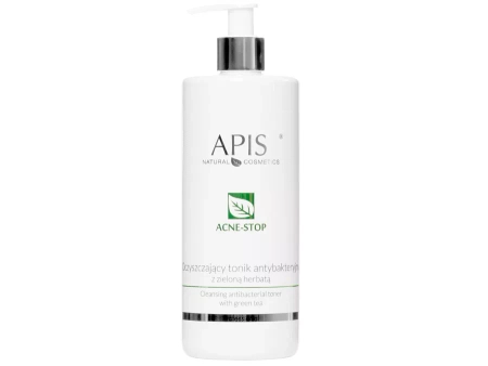 Apis - Professional - Acne-Stop - Cleansing Antibacterial Toner with Green Tea - Toner antibacterian de curățare cu ceai verde - 500ml