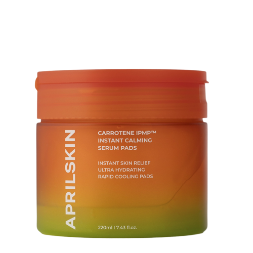 Aprilskin - Carrotene IPMP Instant Calming Serum Pads - Pads de față calmante - 80pcs/220g