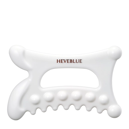 HEVEBLUE - Natural White Clay Relaxing Homecare Gua Sha - Piatră de Masaj - 1 buc.