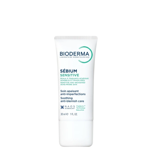 Bioderma - Sebium Sensitive - Cremă calmantă pentru piele acneică - 30ml