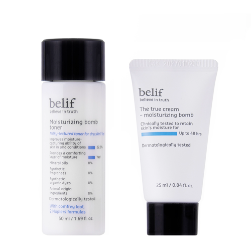 Belif -Moisturizing Special Kit - Setde produse mini-faciale hidratante - 25ml + 50ml