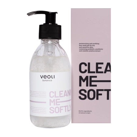 Veoli Botanica – Cleaning Me Softly – Gel de Curățare Hidratant și Calm – 190 ml