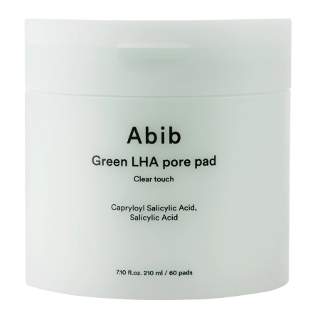 Abib - Green LHA Pore Pad Clear Touch - Tampoane de curățare facială - 210ml/60pcs.