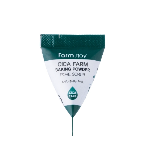 Farmstay - Cica Farm Baking Powder Pore Scrub - Pudră de curățare pentru față cu Centella Asiatică - 7ml