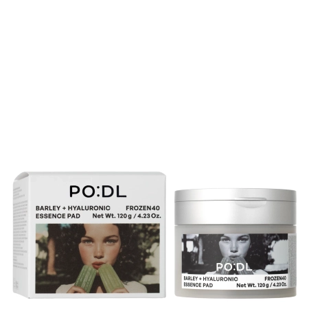PO:DL - Barley Hyaluronic Frozen40 Essence Pads - Dischete hidratante pentru față - 70 buc.