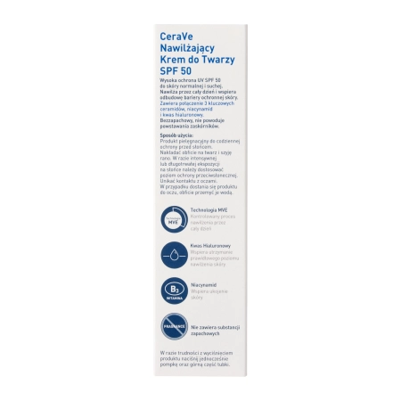 CeraVe - Cremă hidratantă pentru față SPF50 - 52ml
