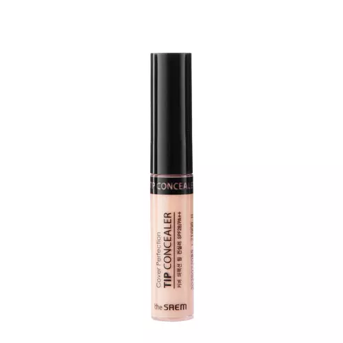 The Saem - Cover Perfection Tip Concealer SPF 28/PA++ - Anticearcăn corector - Peach Beige - 6,5ml