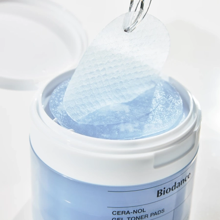 Biodance - Cera-nol Gel Toner Pads - Dischete gel hidratante pentru față - 60 buc