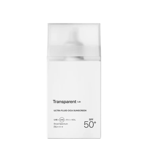 Transparent Lab – Ultra Fluid Cica Sunscreen – Cremă hibridă cu SPF50+ – 100ml