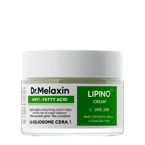Dr.Melaxin - Lipino Cream - Cremă lejeră hidratantă pentru pielea predispusă la acnee - 50ml