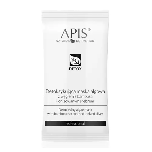 Apis - Detox - Mască detoxifiantă cu alge cu cărbune de bambus și argint ionizat - 20g
