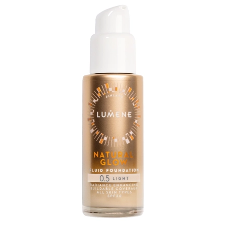 Lumene - Natural Glow Fluid Foundation SPF20 - Fond de ten iluminator - 0,5 Light - 30 ml
