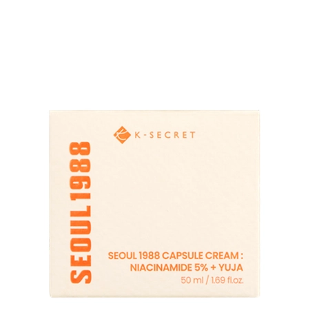K-SECRET – SEOUL 1988 Capsule Cream: Niacinamide 5% + Yuja – Cremă în capsule – 50 ml