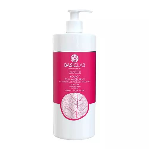 BasicLab - Micellis - Loțiune micelară calmantă pentru pielea vulnerabilă și sensibilă - 500ml