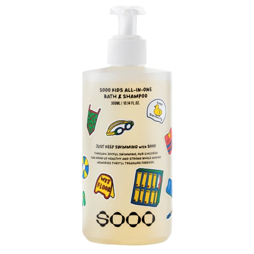 SOOO - Swim Kids All-in-One Bath & Shampoo - Gel 2 în 1 - 300 ml