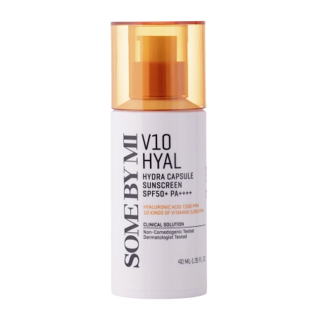 Some By Mi - V10 Hyal Hydra Capsule Sunscreen SPF 50+ PA++++ - Cremă de protecție solară - 40ml