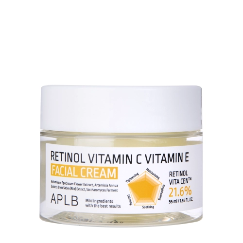 APLB - Retinol Vitamin C Vitamin E Facial Cream - Cremă de față cu retinol și vitaminele C și E - 55ml