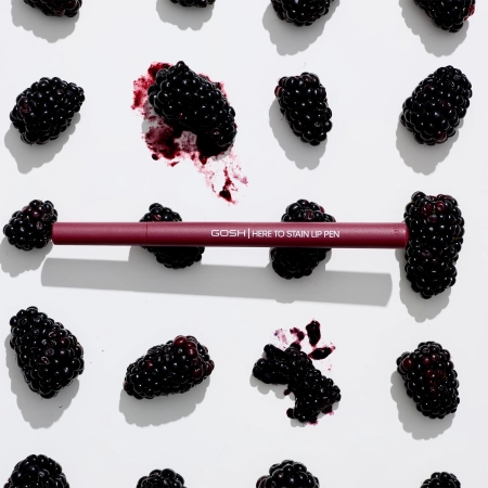 GOSH - Here To Stain Lip Pen - Creion de buze de lungă durată tip marker - 010 Berry Stain - 1ml