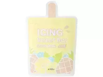A'Pieu - Icing Sweet Bar Sheet Mask - Mască nutritivă și calmantă - Ananas - 21g