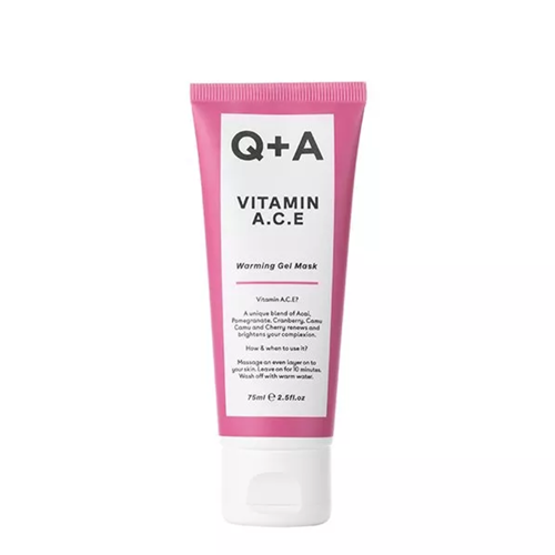 Q+A - Vitamin A.C.E - Warming Gel Mask - Mască antioxidantă cu vitamina A.C.E - 75ml