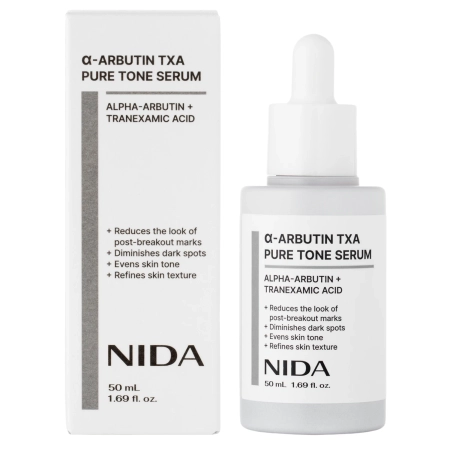 NIDA - α-Arbutin TXA Pure Tone Serum - Ser iluminator pentru față - 50 ml