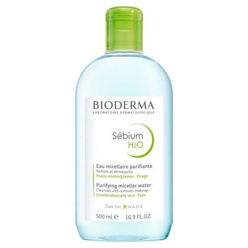 Bioderma - Sebium H2O - Loțiune micelară antibacteriană pentru acnee - 500ml